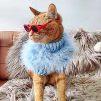 HKM-602707 Cozy Round Neck Sweater for Pets - Autumn and Winter, Available in Blue, Pink, Purple