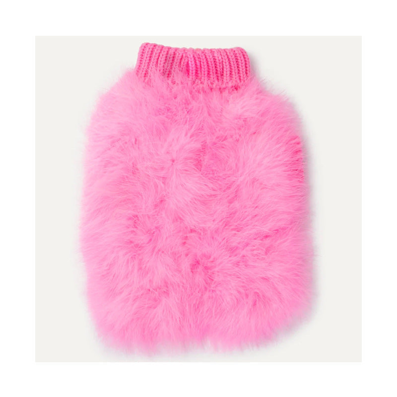 HKM-602707 Cozy Round Neck Sweater for Pets - Autumn and Winter, Available in Blue, Pink, Purple