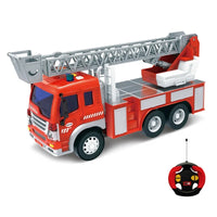 HKM-602771 Electric Remote Control Mini Fire Truck Toy for Kids - 1:16 Scale, 4 Channels, Ready-to-Play