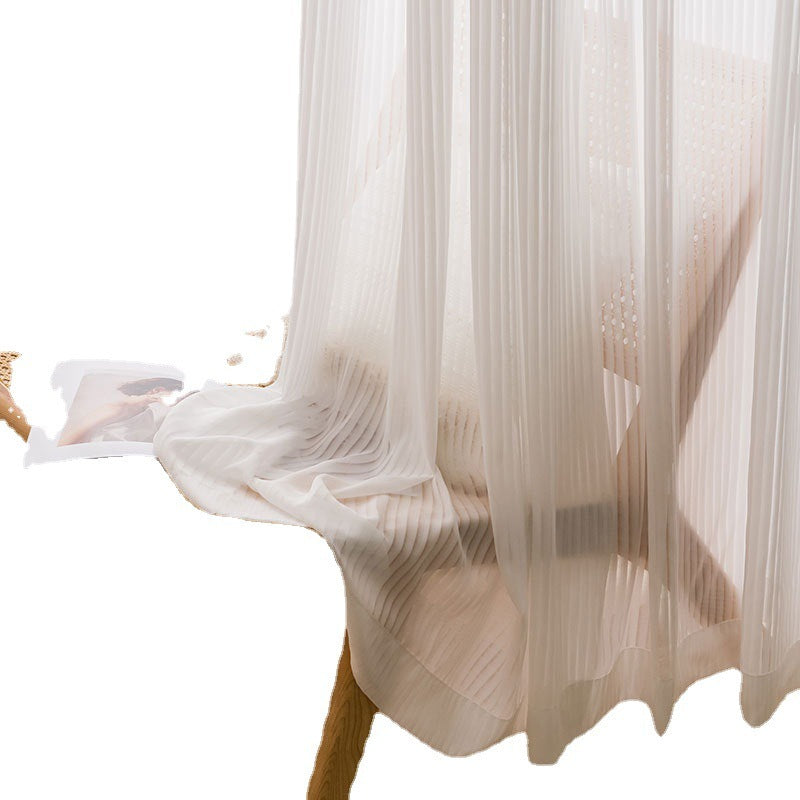 HKM-602835 Vertical Dream White Polyester Vertical Blinds for Living Room, Bedroom, and Commercial Spaces
