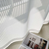 HKM-602835 Vertical Dream White Polyester Vertical Blinds for Living Room, Bedroom, and Commercial Spaces