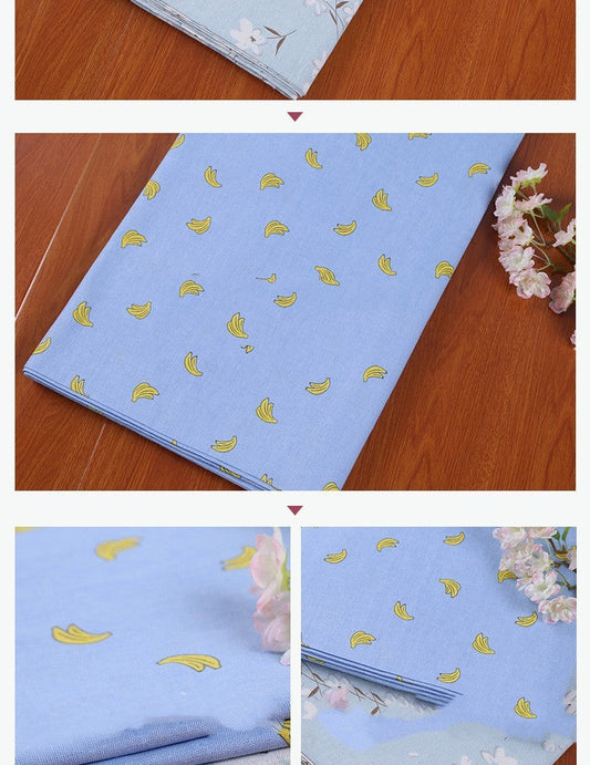 HKM-602963 Cotton Hemp Blend Fabric in Garden Style featuring Botanical Prints - Magnolia and Other Colors, 155cm Width