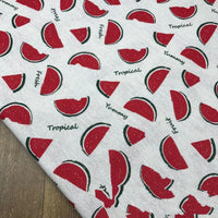 HKM-602963 Cotton Hemp Blend Fabric in Garden Style featuring Botanical Prints - Magnolia and Other Colors, 155cm Width