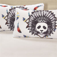 HKM-602963 Three-Piece Ethnic Style Digital Printing Duvet Cover Set for 1.5m Beds