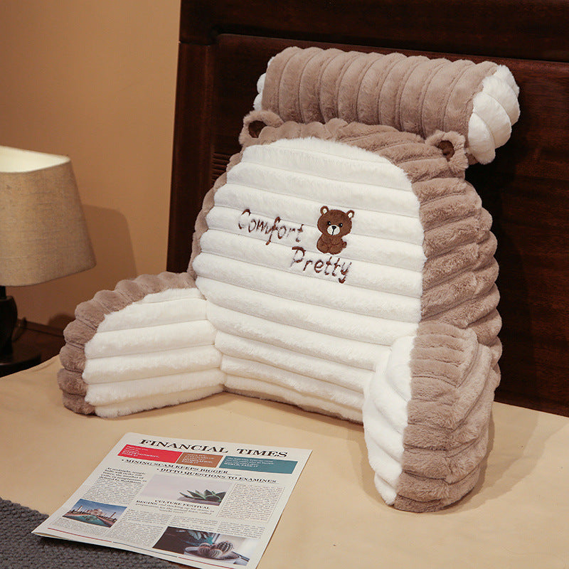 HKM-603091 Cartoon Large Backrest Pillow in Various Solid Colors - Removable & Washable