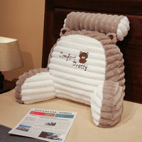 HKM-603091 Cartoon Large Backrest Pillow in Various Solid Colors - Removable & Washable