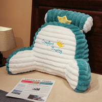 HKM-603091 Cartoon Large Backrest Pillow in Various Solid Colors - Removable & Washable