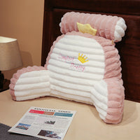 HKM-603091 Cartoon Large Backrest Pillow in Various Solid Colors - Removable & Washable