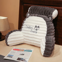 HKM-603091 Cartoon Large Backrest Pillow in Various Solid Colors - Removable & Washable