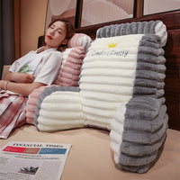 HKM-603091 Cartoon Large Backrest Pillow in Various Solid Colors - Removable & Washable