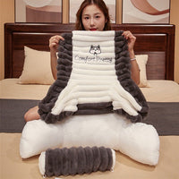 HKM-603091 Cartoon Large Backrest Pillow in Various Solid Colors - Removable & Washable