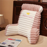 HKM-603091 Cartoon Large Backrest Pillow in Various Solid Colors - Removable & Washable
