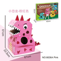 HKM-603283 DIY Wearable Cardboard Dinosaur Costume for Kids - Fun Educational Toy for All Ages