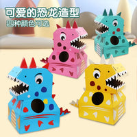 HKM-603283 DIY Wearable Cardboard Dinosaur Costume for Kids - Fun Educational Toy for All Ages