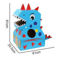 HKM-603283 DIY Wearable Cardboard Dinosaur Costume for Kids - Fun Educational Toy for All Ages