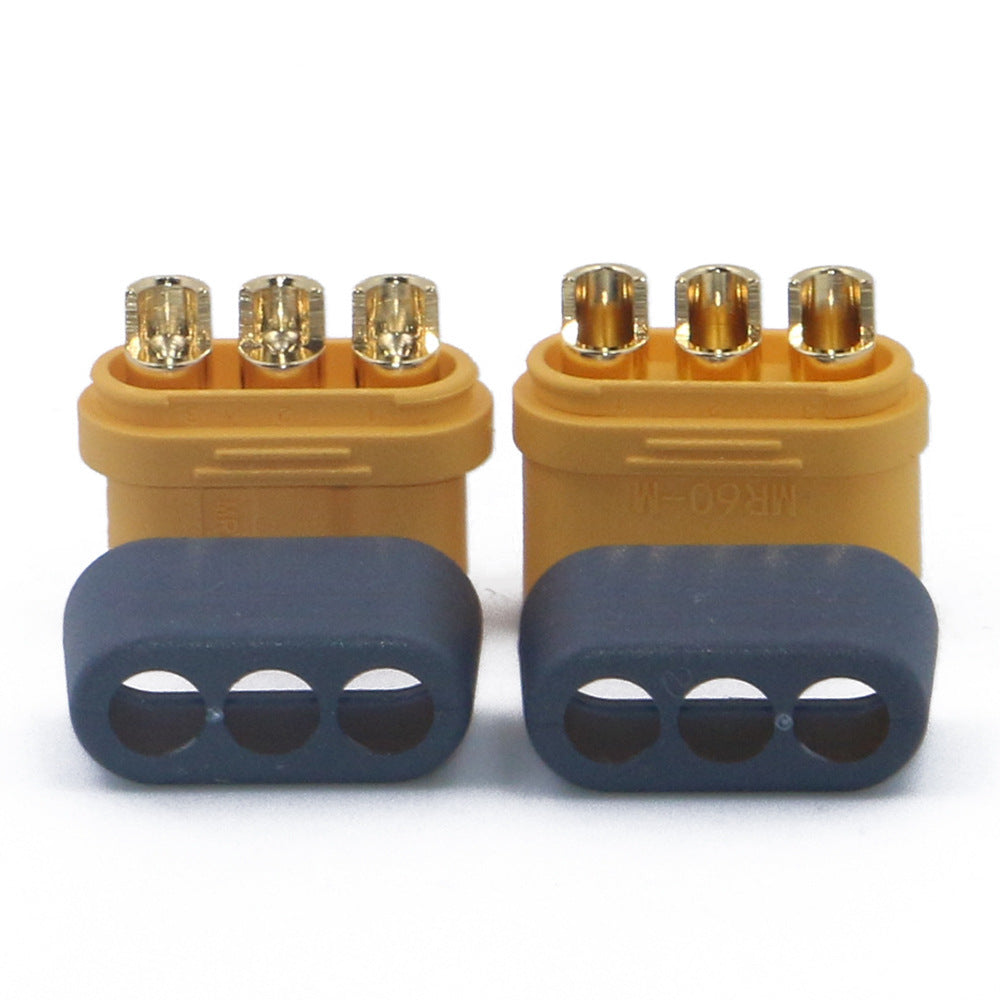 HKM-603475 Three-Core MR60 Male/Female Model Plug Connector with Sheath