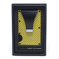 HKM-603539 Carbon Fiber Slim Wallet Business Card Holder in Multiple Color Options