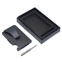 HKM-603539 Carbon Fiber Slim Wallet Business Card Holder in Multiple Color Options