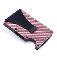 HKM-603539 Carbon Fiber Slim Wallet Business Card Holder in Multiple Color Options