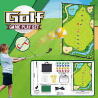 HKM-603539 Creative Indoor Outdoor Golf Practice Chipping Game Mat for Kids Ages 5+