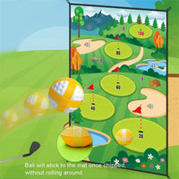 HKM-603539 Creative Indoor Outdoor Golf Practice Chipping Game Mat for Kids Ages 5+