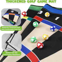 HKM-603539 Creative Indoor Outdoor Golf Practice Chipping Game Mat for Kids Ages 5+
