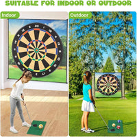 HKM-603539 Creative Indoor Outdoor Golf Practice Chipping Game Mat for Kids Ages 5+