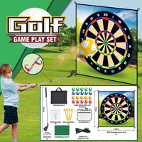HKM-603539 Creative Indoor Outdoor Golf Practice Chipping Game Mat for Kids Ages 5+