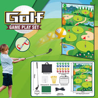 HKM-603539 Creative Indoor Outdoor Golf Practice Chipping Game Mat for Kids Ages 5+