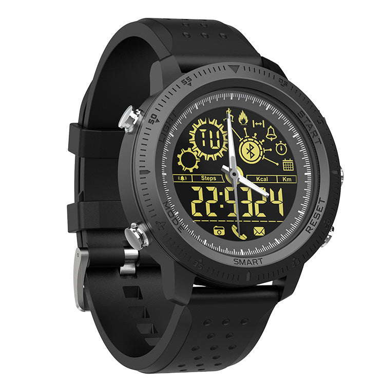 HKM-603795 Bluetooth Smart Electronic Watch with Metal Large Dial, 1.2-Inch Display, Waterproof, Step Counter, and Luminous Features