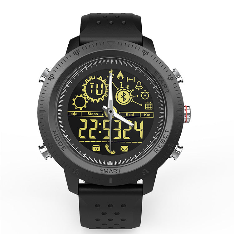 HKM-603795 Bluetooth Smart Electronic Watch with Metal Large Dial, 1.2-Inch Display, Waterproof, Step Counter, and Luminous Features