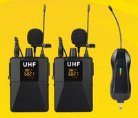 HKM-603987 Wireless Lavalier Microphone Model X3 - Black, Compact and Portable Audio Solution