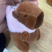 HKM-604115 Kawaii Fluffy Capybara and Tortoise Plush Dolls for Kids' Birthday Gifts and Home Decor