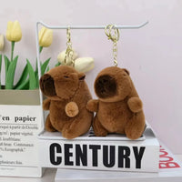 HKM-604115 Kawaii Fluffy Capybara and Tortoise Plush Dolls for Kids' Birthday Gifts and Home Decor