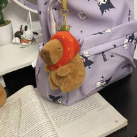 HKM-604115 Kawaii Fluffy Capybara and Tortoise Plush Dolls for Kids' Birthday Gifts and Home Decor