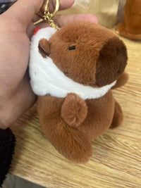 HKM-604115 Kawaii Fluffy Capybara and Tortoise Plush Dolls for Kids' Birthday Gifts and Home Decor