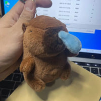 HKM-604115 Kawaii Fluffy Capybara and Tortoise Plush Dolls for Kids' Birthday Gifts and Home Decor