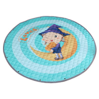 HKM-604819 Thickened Non-Slip Toy Storage Mat - Cotton Blend, Various Fun Designs, 1.45m Round