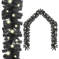 HKM-605395 LED Christmas Garland - 20m Versatile Decoration in Blue, Gold, Pink, Red, and Black
