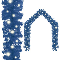 HKM-605395 LED Christmas Garland - 20m Versatile Decoration in Blue, Gold, Pink, Red, and Black
