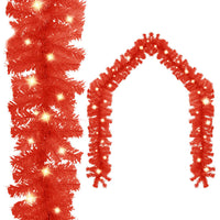 HKM-605395 LED Christmas Garland - 20m Versatile Decoration in Blue, Gold, Pink, Red, and Black
