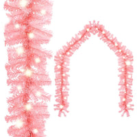 HKM-605395 LED Christmas Garland - 20m Versatile Decoration in Blue, Gold, Pink, Red, and Black