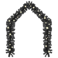 HKM-605395 LED Christmas Garland - 20m Versatile Decoration in Blue, Gold, Pink, Red, and Black