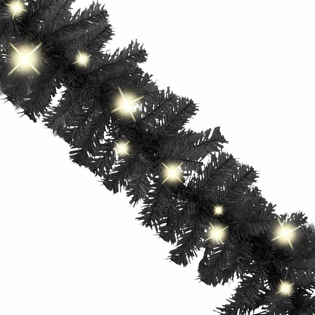 HKM-605395 LED Christmas Garland - 20m Versatile Decoration in Blue, Gold, Pink, Red, and Black