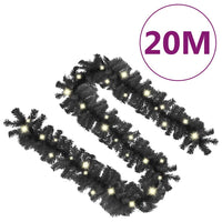 HKM-605395 LED Christmas Garland - 20m Versatile Decoration in Blue, Gold, Pink, Red, and Black