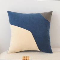 HKM-605395 Nordic Solid Color Geometric Stitching Washable Pillow Cover and Cushion