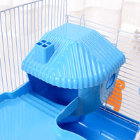 HKM-605587 Luxury Three-Storey Hamster Villa with Bright Colors and Spacious Design