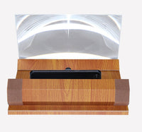 HKM-605651 Portable Foldable Mobile Phone Screen Magnifier with Wood Grain Design