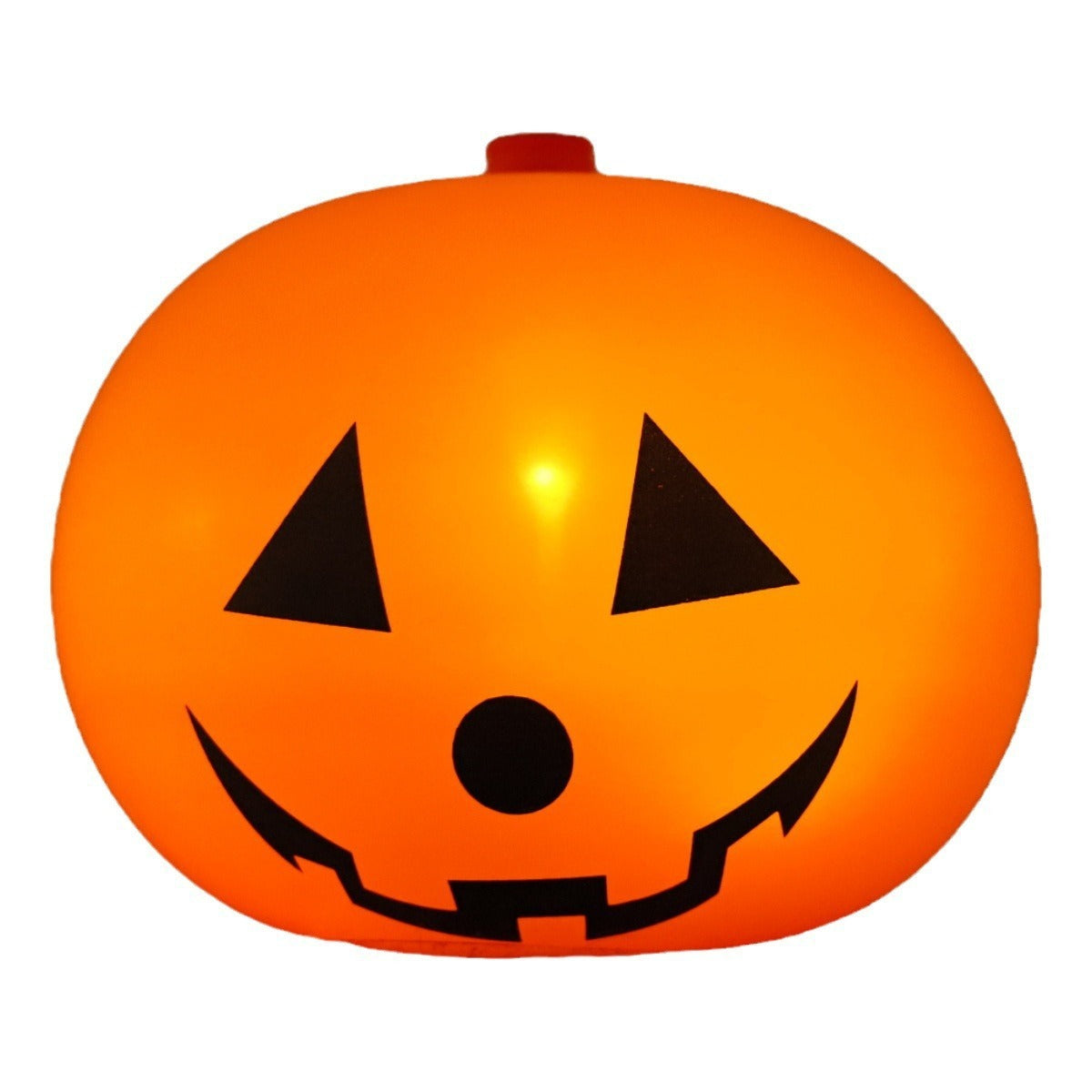 HKM-605715 Light-Up Pumpkin Balloon Set - 5 Illuminated Plastic Balloons for Halloween Decor
