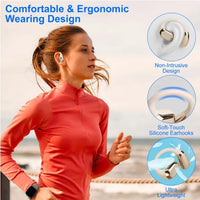 HKM-605779 Sports Headphones with Earhook, LED Display Charging Case, IPX5 Waterproof, 300 Hour Standby, Touch Stereo Sound